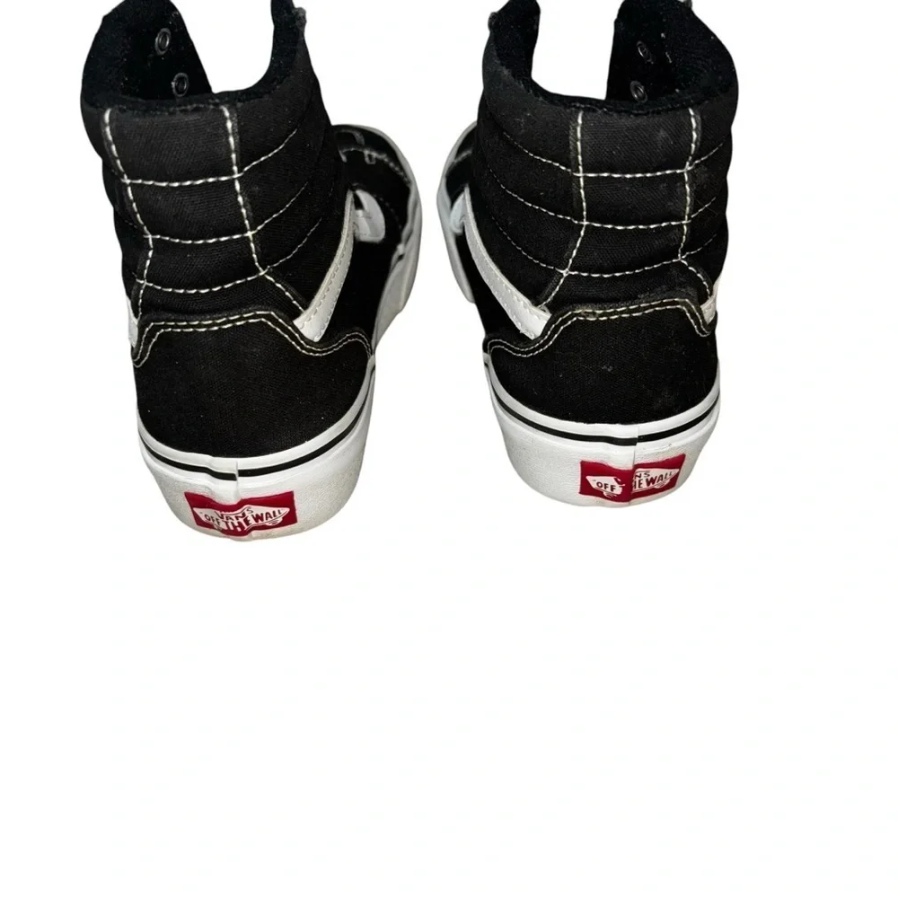 VANS Off the Wall Big Kids Size 4 Filmore Sk8-Hi Skateboarding Sneakers Black